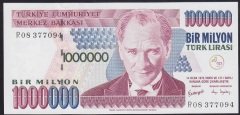 7.EMİSYON 3.TERTİP 1 000 000 LİRA R08 377094 ÇİL