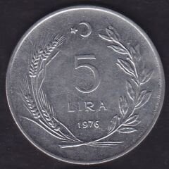 1976 Yılı 5 Lira