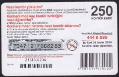 Turkcell Hazır Kart 250 Kontör 2010