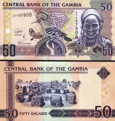 Gambia 50 Dalasis 20018 Çil Pick 28d
