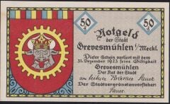 Almanya 50 Pfennig Notgeld 1923 Çil