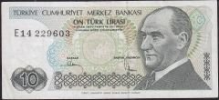 7.Emisyon 2.Tertip 10 Lira E14 229603 Çok Temiz+