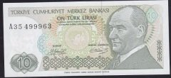 7.EMİSYON 1.TERTİP 10 LİRA A35 499963 ÇÇT +
