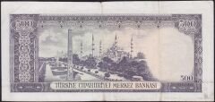 5.Emisyon 4.Tertip 500 Lira V37 002086 Çok Temiz
