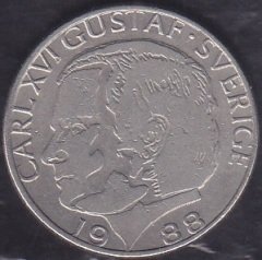 İsveç 1 Kron 1988