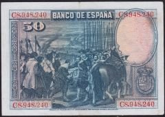 İspanya 50 Pesetas 1928 Çok Çok Temiz - Çilaltı Pick 75b