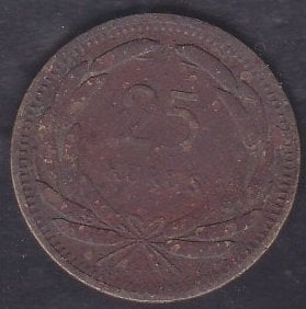 1949 Yılı 25 Kuruş Temiz