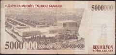 7.Emisyon 5 000 000 Lira E34 382724 Çok Temiz