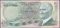 6.EMİSYON 1.TERTİP 10 LİRA F25 176436 ÇİLALTI
