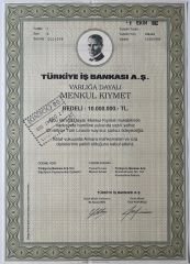 İş Bankası 10.000.000 Lira Hisse Senedi