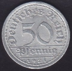 ALMANYA 50 REİCH FENİK 1921 A