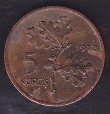1972 Yılı 5 Kuruş
