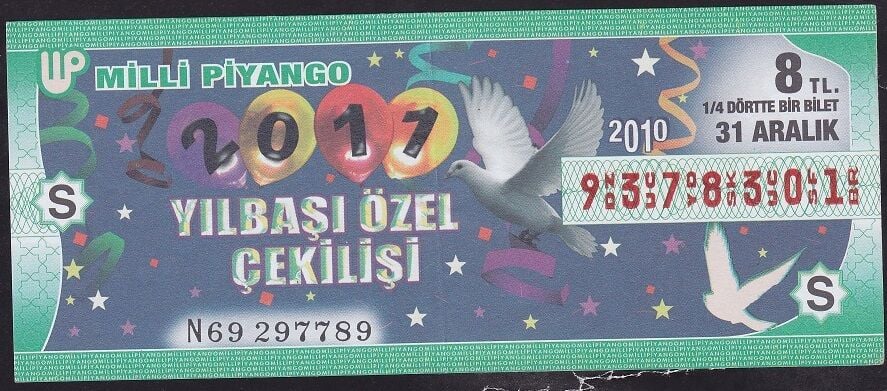2010 31 Aralık Çeyrek Bilet - S Serisi