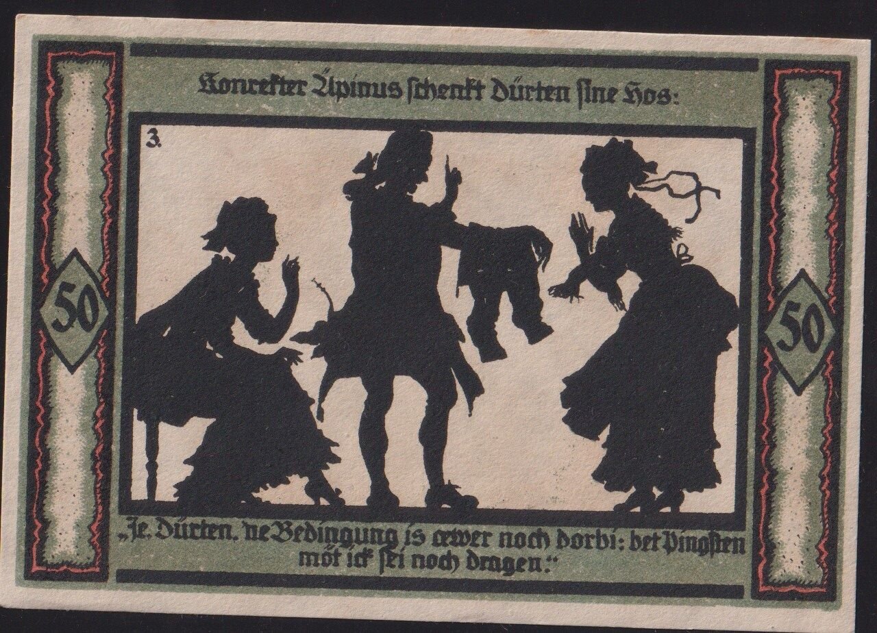 Almanya 50 Pfennig Notgeld 1921 Çil