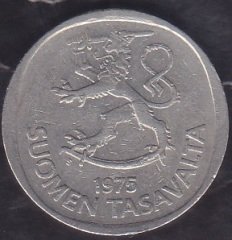 Finlandiya 1 Markka 1975