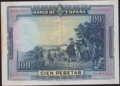 İspanya 100 Pesetas 1928 Çok Çok Temiz Pick 76