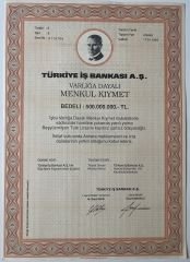 İş Bankası 500.000.000 Lira Hisse Senedi