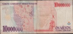 7.Emisyon 10 000 000 Lira A14 685150 Çok Temiz