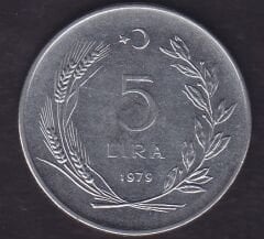 1979 Yılı 5 Lira