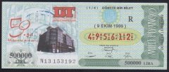 1999 9 EKİM ÇEYREK BİLET