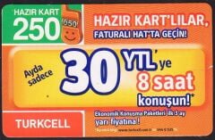 Turkcell Hazır Kart 250 Kontör 2009
