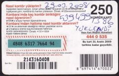 Turkcell Hazır Kart 250 Kontör 2009