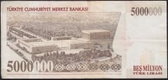 7.Emisyon 5 000 000 Lira I88 509710 Çok Temiz+