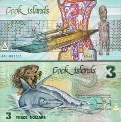 Cook Island 3 Dolar 1987 Çilaltı Çil Pick 3