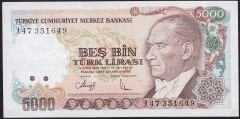 7.Emisyon 4.Tertip 5000 Lira I47 351649 Çok Çok Temiz+