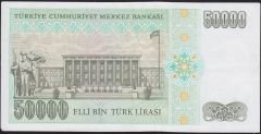 7.Emisyon 2.Tertip 50000 Lira L87 965017 Çok Temiz+