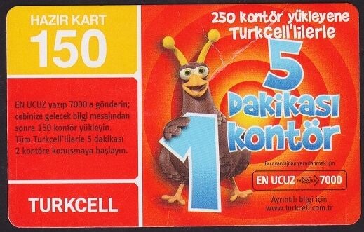 Turkcell Hazır Kart 150 Kontör 2010