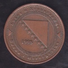 BOSNA 20 FENİNG 1998 eski para