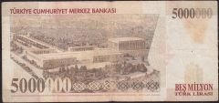 7.Emisyon 5 000 000 Lira E30 851463 Çok Temiz