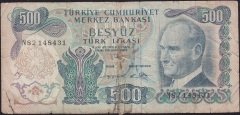 6.Emisyon 2.Tertip 500 Lira N82 148431 Haliyle
