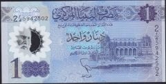 Libya 1 Dinar 2019 Çil Pick 85 Polimer