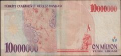7.Emisyon 10 000 000 Lira A16 285581 Çok Temiz