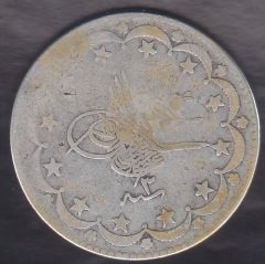 1293 / 3 ABDULHAMİT 20 KURUŞ GÜMÜŞ