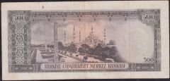 5.Emisyon 2.Tertip 500 Lira L18 08957 Çok Temiz