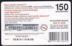 Turkcell Hazır Kart 150 Kontör 2010