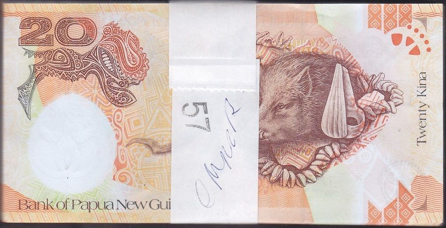 Papua New Guine 20 Kina Deste (100 Adet) Çil