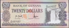 Guyana 20 Dolar 1996 Çil Pick30a