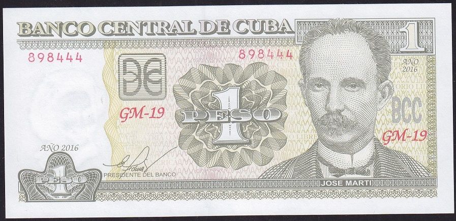 Küba 1 Peso 2016 Çil Pick 128g ( 444 )