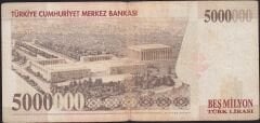 7.Emisyon 5 000 000 Lira E27 071706 Çok Temiz