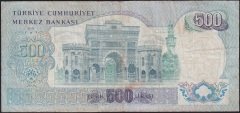 6.Emisyon 2.Tertip 500 Lira N81 029123 Çok Temiz