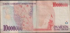 7.Emisyon 10 000 000 Lira A17 797894 Çok Temiz