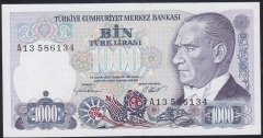 7.EMİSYON 1.TERTİP 1000 LİRA A13 586134 ÇİLALTI