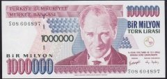 7.EMİSYON 3.TERTİP 1 000 000 LİRA S08 604897 ÇİL