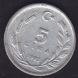 1983 Yılı 5 Lira