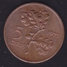 1971 Yılı 5 Kuruş
