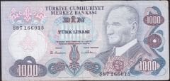 6.Emisyon 1.Tertip 1000 Lira B87 166015 Haliyle
